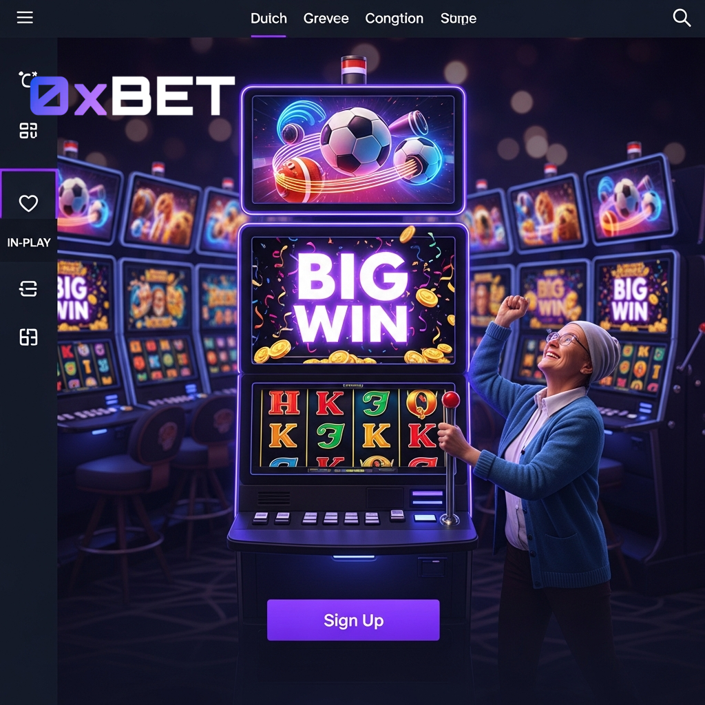 Winst op een 0xbet gokkast vieren